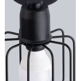 Sollux Deckenleuchte Beluci 3 schwarz