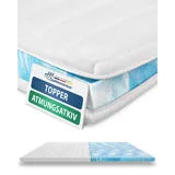 Premium Topper 180x200 cm - Weiche & anpassungsfähige Matratzenauflage - Auch für Boxspringbetten geeignet - Made in Germany