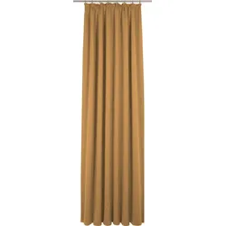 Vorhang ADAM "Uni Collection" Gr. 3, gelb (curry), B:145cm H:225cm, Baumwolle (Bio-Baumwolle), Gardinen