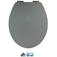 SITZPLATZ® WC-Toilettensitz WC-Deckel Dekor TREND Grau Absenkautomatik #82200490