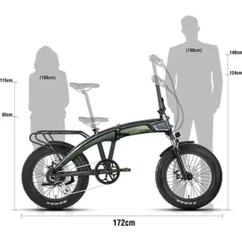 Sachsenrad E-Folding Bike F6 Safari Fatbike