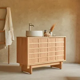 Tikamoon Waschtischunterschrank Miu 115 x 0 x 0 cm Beige