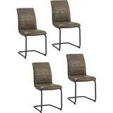 Hti-Living Schwingstuhl Antikhellbraun