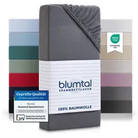 Blumtal Blumtal® Basics Spannbettlaken Topper 120x200 cm Jersey im