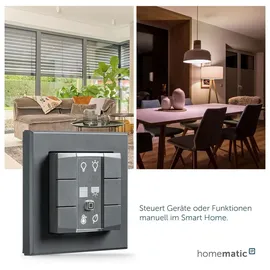eQ-3 Homematic IP Wandtaster 6-fach anthrazit,