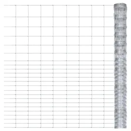 vidaXL Maschendrahtzaun 500 x 160 cm Silber/Stahl