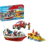 PLAYMOBIL City Action 71569 Feuerwehr Spielset 2Boote