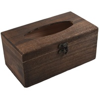 Hbaebdoo 1 x Holzbox für Taschentücher, Abdeckung aus Papier, für Auto, Dekoration