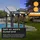 LUXULA Solarleuchte schwarz 5 W 3000K 200 lm 4er Set