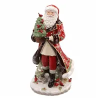 GOEBEL Fitz & Floyd Christmas Collection Santa mit Baum Rot - Figur