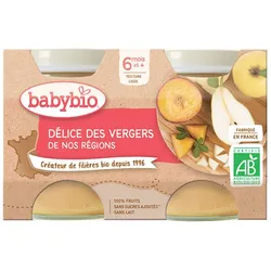 Babybio Délice DES Vergers DE NOS Regions ab 4 Monate