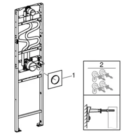 Grohe Rapido Duschrahmen Unterputzinstallation