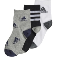 Adidas Adidas, Graphic Socks 3 Pairs, Socken, Schwarz/Weiß/Mittelgrauer, M, Unisex-Bambino