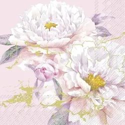 Serviette Happy Peony 20tlg. Papier Rosa