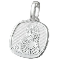 Gallay Anhänger 16x15mm Maria mit Jesuskind glänzend Silber 925