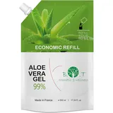 B.O.T cosmetic & wellness 100% Reines Aloe Vera Gel aus Spanien | Feuchtigkeitsspendend für Gesicht und Körper | Beruhigend nach Haarentfernung | Ideal für trockene Haut Organisch, 500 ml