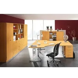 Hammerbacher Solid Aktenschrank 40,6 x 42,0 x 200,4 cm buche