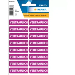 HERMA Versandetikett - vertraulich - 1.25 cm x 4 cm - Papier (Packung mit 320)