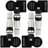 4x Reifendrucksensoren Rdks Sensoren Metallventil Schwarz Für Holden/hsv Barina 2011-2018