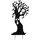 Europalms Silhouette Metall Geisterbaum 150 cm Schwarz