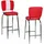 FineBuy Barhocker American Diner 50er Jahre Retro Stuhl US Doppelpack