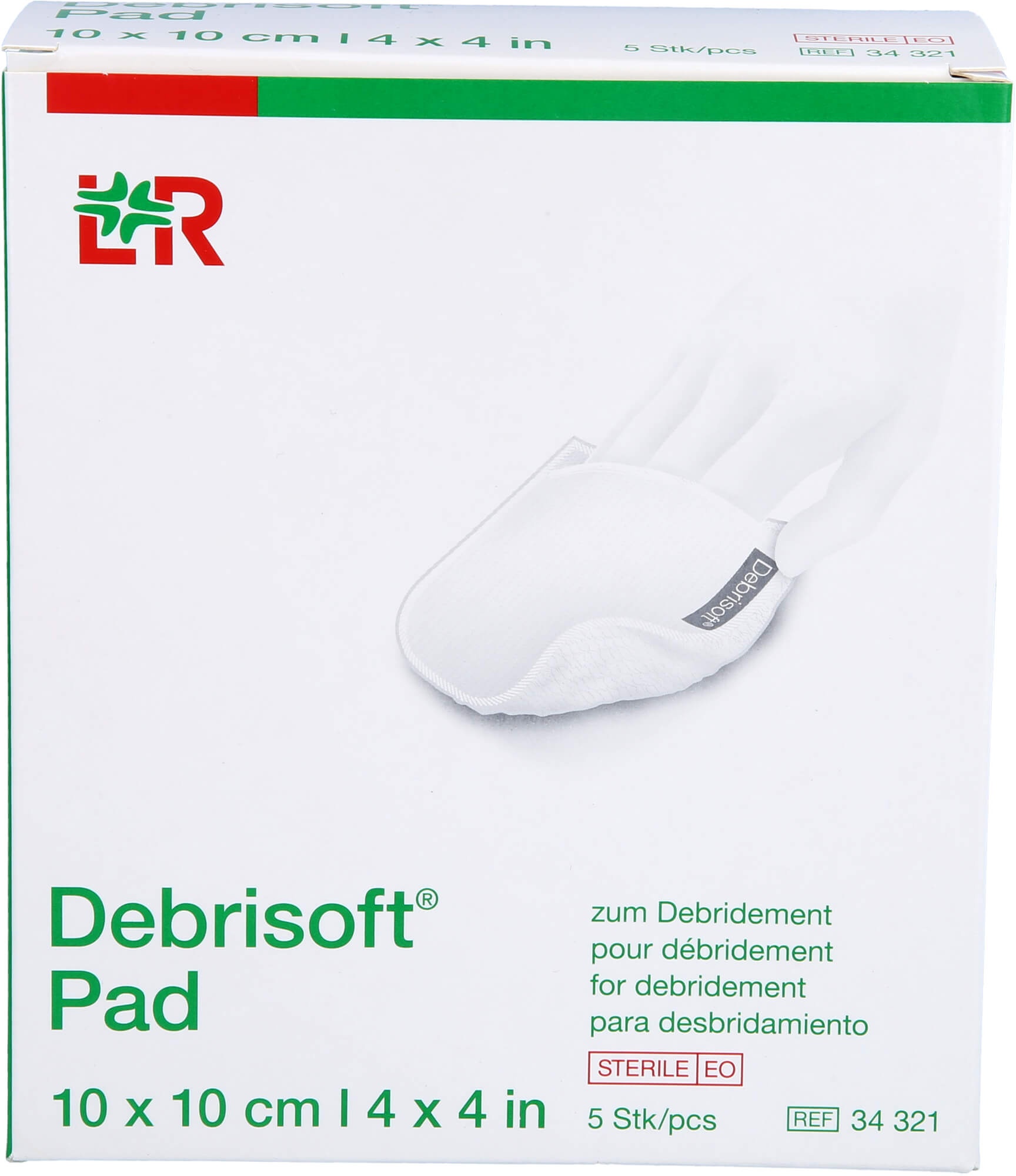 Debrisoft Pad 10x10 cm Steril 5 ST