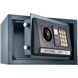 tectake® Elektronischer Safe, mit Doppelbolzen-Verschlusssystem, wählbarer Sicherheitscode und 2 Schlüssel zur Notöffnung, 20 x 31 x 22 cm