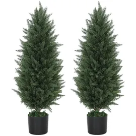 Homcom Künstliche Zypresse 2er-Set groß 90 cm