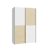 Home Affaire FORTE Schwebetürenschrank Schach&Matt 120 x 190 cm Dekor Weiß