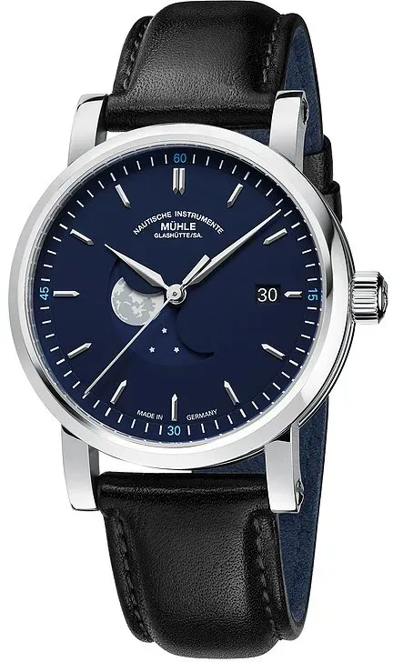 Mühle-Glashütte Herrenuhr Teutonia M1-44-62-LB - silber