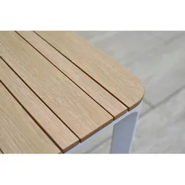 Merxx Gartentisch 160 x 90 x 77 cm Weiß/Grau
