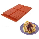 silikomart 26.155.00.0065 SF 155 WAFFEL CLASSIC - SILICONE MOULD 130X81 H 17 MM