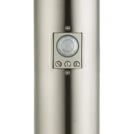 GLOBO LED-Außenleuchte Boston I Edelstahl Opal 2 Steckdosen & Bewegungssensor