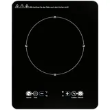 B&S Einzel-Induktionskochplatte Induktionsplatte 1800 Watt 9 Leistungsstufen - Sensor Touch schwarz