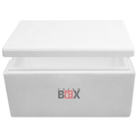 THERM-BOX Thermobehälter Modularbox 31M, Styropor-Verdichtet, (Box mit Deckel im Karton), Wand: 4,0 cm Volumen: 31,1L Innenmaß: 49x30x20cm Erweiterbar Isolierbox Thermobox Kühlbox Warmhaltebox Wiederverwendbar weiß