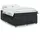 vidaXL Boxspringbett mit Matratze Schwarz 140x200 cm