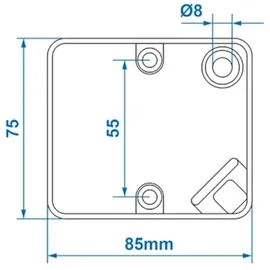 PRO PLUS Nebelschlussleuchte 75 x 85 mm