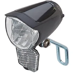 Fahrrad-Frontlicht PROPHETE "LED-Dynamoscheinwerfer 70 Lux", schwarz, Fahrradbeleuchtung