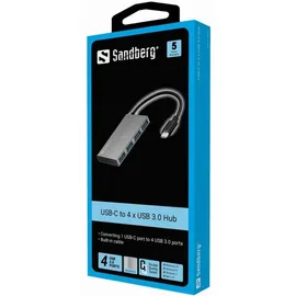Sandberg USB-C to 4 xUSB 3.0 Pocket Hub