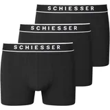 SCHIESSER 95/5 Shorts Organic Cotton webgummibund schwarz XL 3er Pack