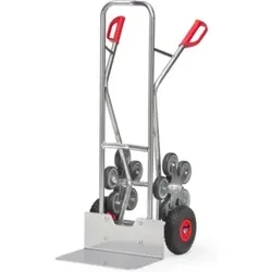 Fetra Alu-Treppenkarre 1328 5-arm. Rad-Stern - Tragkraft 200kg Schaufel 30x48cm