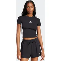 adidas Essentials 3-Streifen Slim Baby T-Shirt Black / White XS