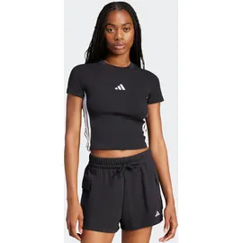 adidas Essentials 3-Streifen Slim Baby T-Shirt Black / White XS