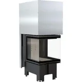 Intelligenter Kamineinsatz KRATKI NBC 500/500 8 kW Ø 200 mit Schiebetür MSK GLASS