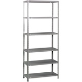 Simon Rack SimonRack Schwerlastregal, Lagerregal, 200x90x40 Metallregal, Kellerregal, Biegestelle 100 kg, 6 Fachböden, Galvanisiert - Comfort