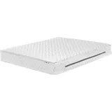 Beliani Matratze Weiß Taschenfedern Memory Foam 160x200 fest (H3) mit abnehmabrem Bezug atmungsaktiv versteppt rechteckig Moderner Look