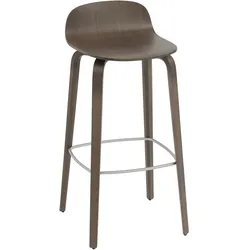 Muuto Visu Barhocker, höhe 75 cm, eiche dunkel gebeizt