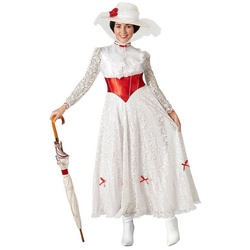 Rubie ́s Kostüm Mary Poppins Blumenkleid, Original Kostüm aus dem Disney-Film ‚Mary Poppins‘ weiß S