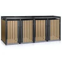 Zelsius Mülltonnenbox 4er 120-240 l grau