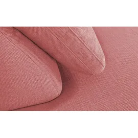 Max Schelling Eckcouch Mikrofaser 2-Sitzer Rosa